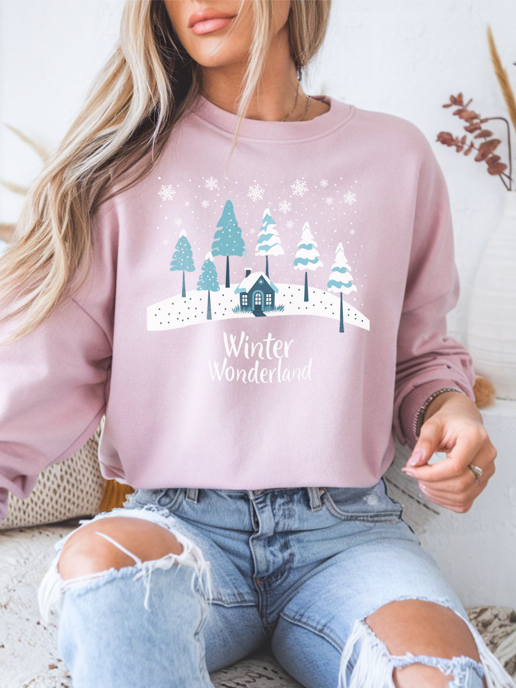 Winter Wonderland Sweatshirt, Christmas Tree Crewneck, Christmas Shirt For Women, Winter Gift, Family Winter Shirt, Winter Crew Shirt, Winter Lover Shirt