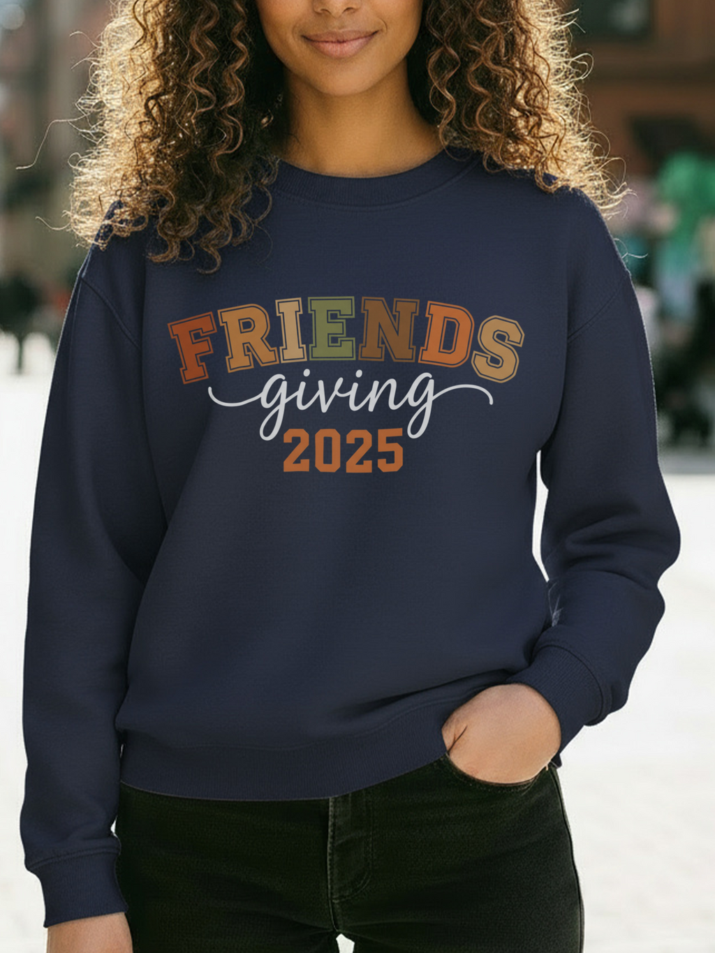 Friends Giving Sweatshirt, Thanksgiving Friends Crewneck, Friends Thanksgiving Sweatshirt, Friends Thanksgiving Gift Shirt, Friendsgiving 2025 Shirt