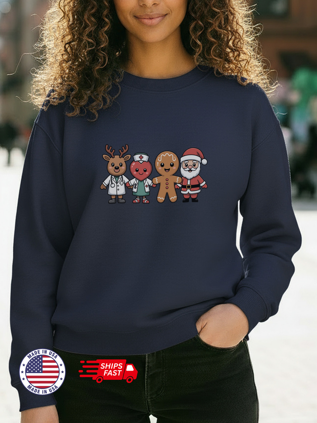 Healthcare Christmas Sweatshirt, Nurse Sweatshirt, Merry Christmas Nurse Crewneck, Festive Doctor Sweater, Doctor Festive Hoodie, Gift for Nurse, Gift for Doctors