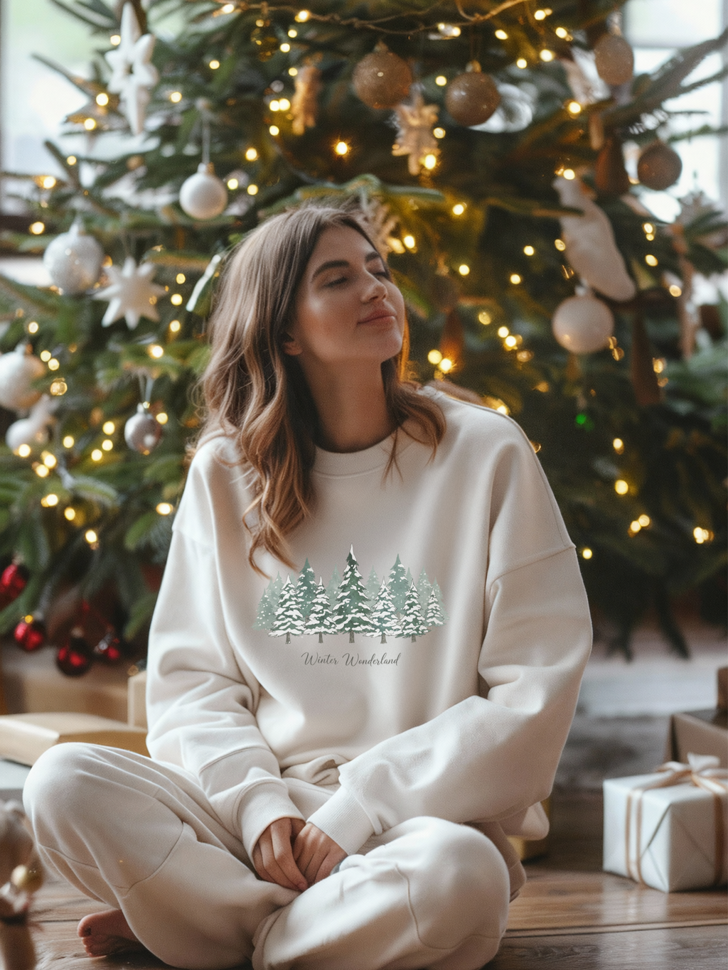 Winter Wonderland Sweatshirt, Christmas Tree Crewneck, Christmas Shirt For Women, Winter Gift, Family Winter Shirt, Winter Crew Shirt, Winter Lover Shirt