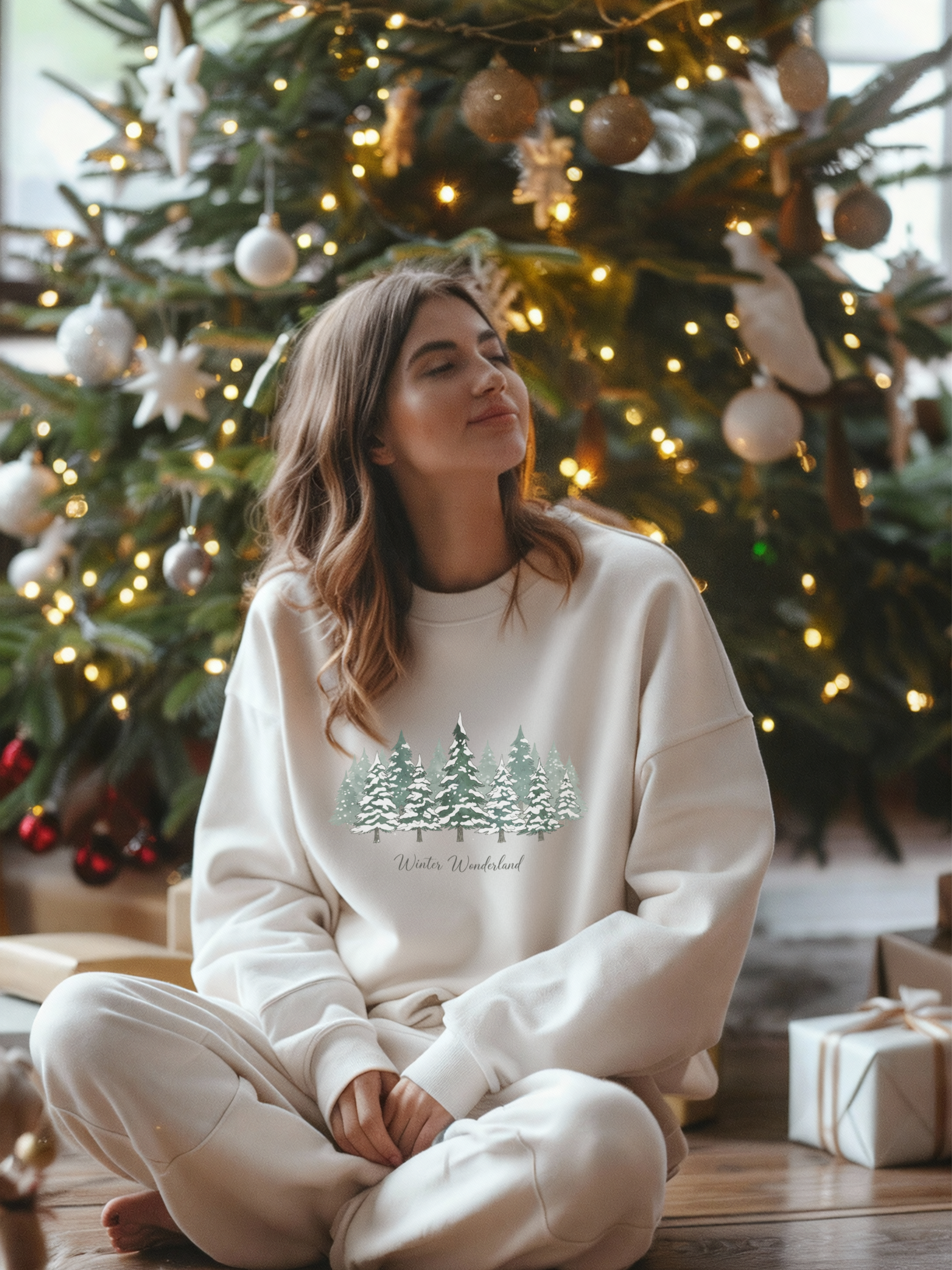 Winter Wonderland Sweatshirt, Christmas Tree Crewneck, Christmas Shirt For Women, Winter Gift, Family Winter Shirt, Winter Crew Shirt, Winter Lover Shirt