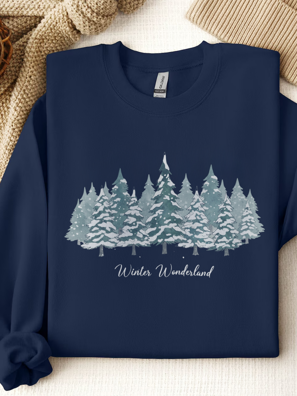 Winter Wonderland Sweatshirt, Christmas Tree Crewneck, Christmas Shirt For Women, Winter Gift, Family Winter Shirt, Winter Crew Shirt, Winter Lover Shirt