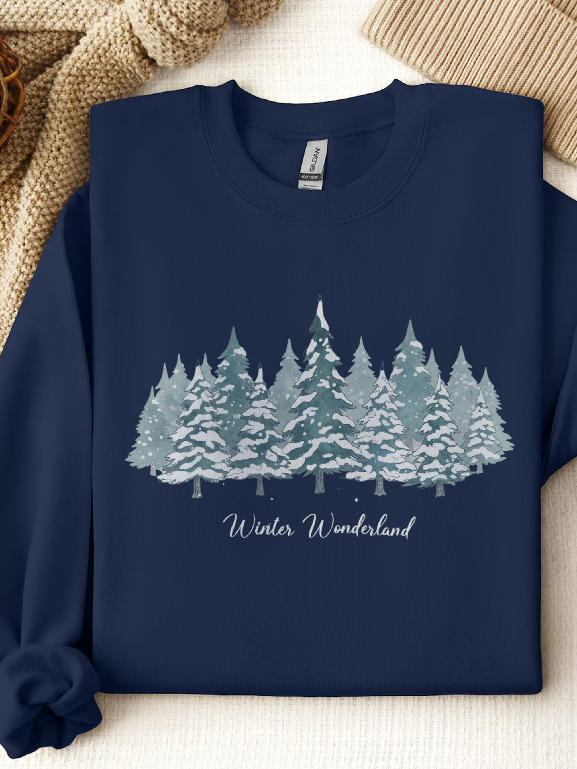 Winter Wonderland Sweatshirt, Christmas Tree Crewneck, Christmas Shirt For Women, Winter Gift, Family Winter Shirt, Winter Crew Shirt, Winter Lover Shirt