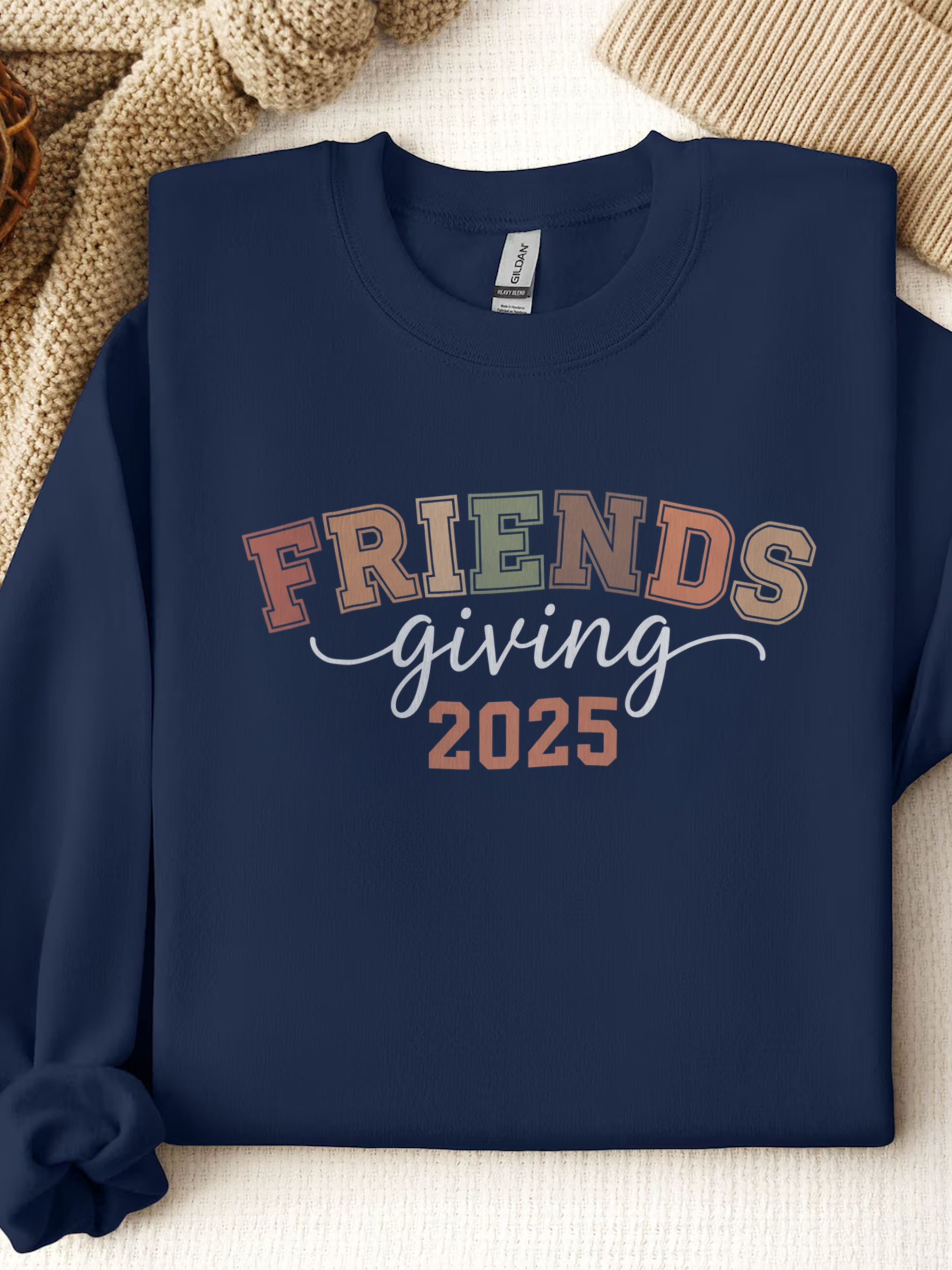 Friends Giving Sweatshirt, Thanksgiving Friends Crewneck, Friends Thanksgiving Sweatshirt, Friends Thanksgiving Gift Shirt, Friendsgiving 2025 Shirt