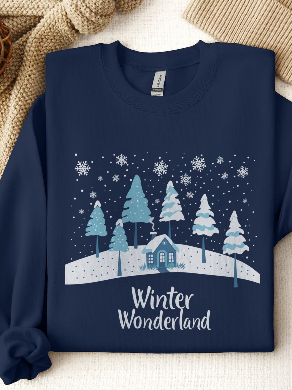 Winter Wonderland Sweatshirt, Christmas Tree Crewneck, Christmas Shirt For Women, Winter Gift, Family Winter Shirt, Winter Crew Shirt, Winter Lover Shirt