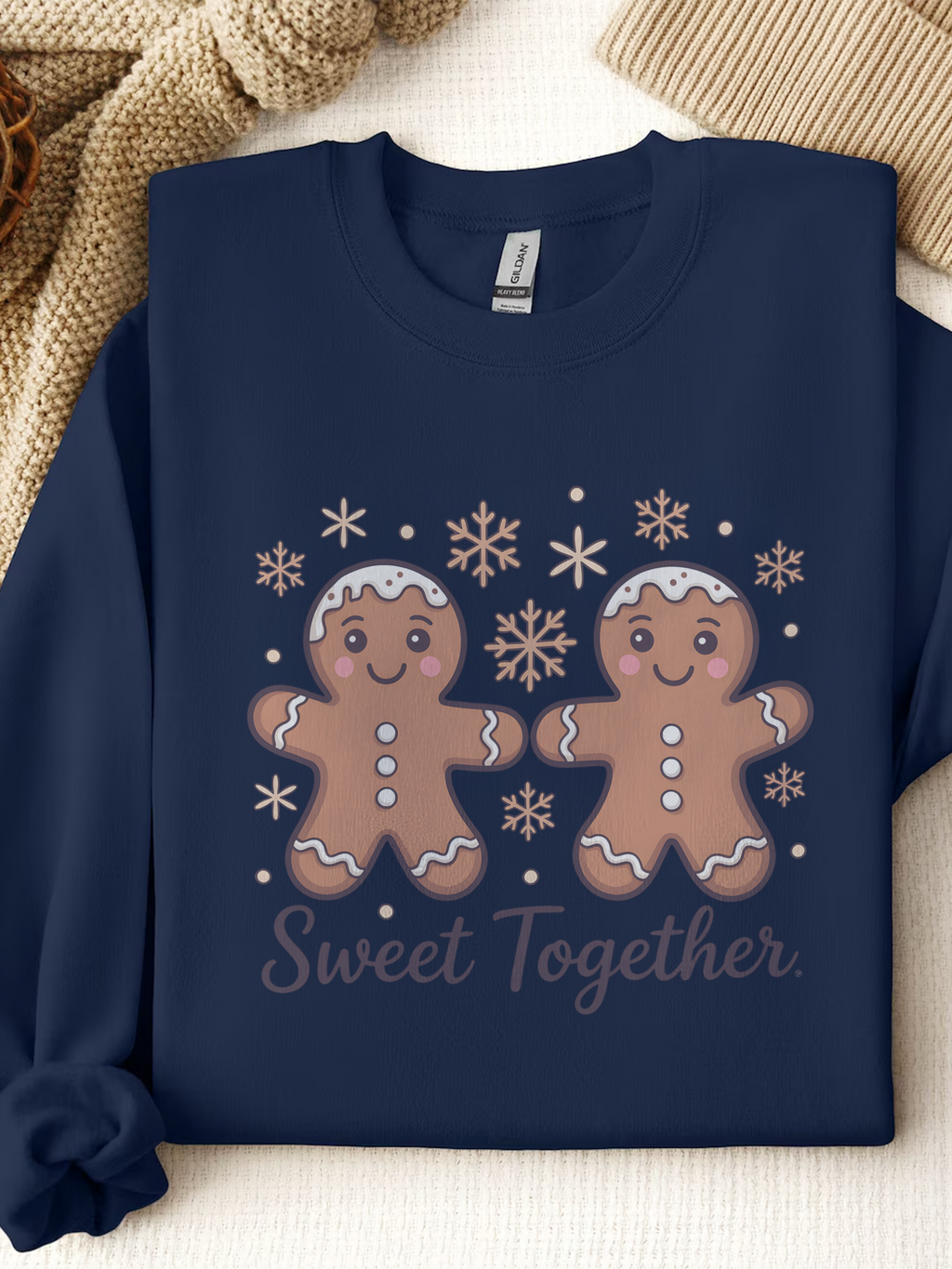 Gingerbread Sweatshirt, Christmas Gingerbread Cookies Crewneck, Holiday Baking, Christmas Cookie Baking, Gingerbread Sweater, Cute Holiday Crewneck