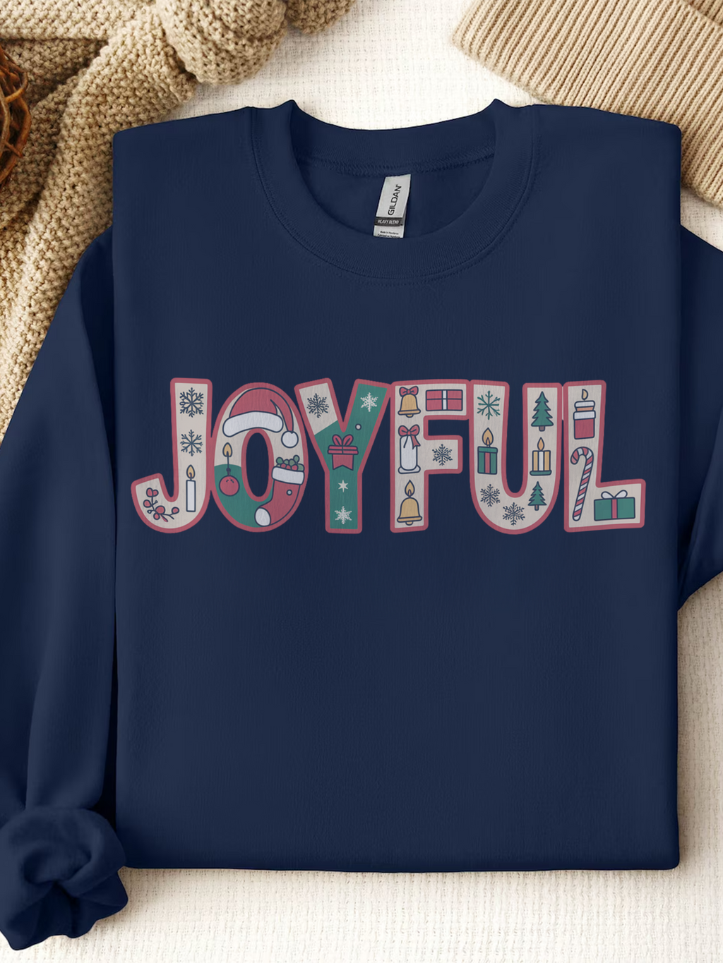 Christmas Joyful Sweatshirt, Holiday Spirit Crewneck, Christmas Season Sweater, Family Christmas Sweater, Christmas Shirt For Her, Cozy Winter Gift,Christmas Drinks Shirt,Spirits Sweatshirt