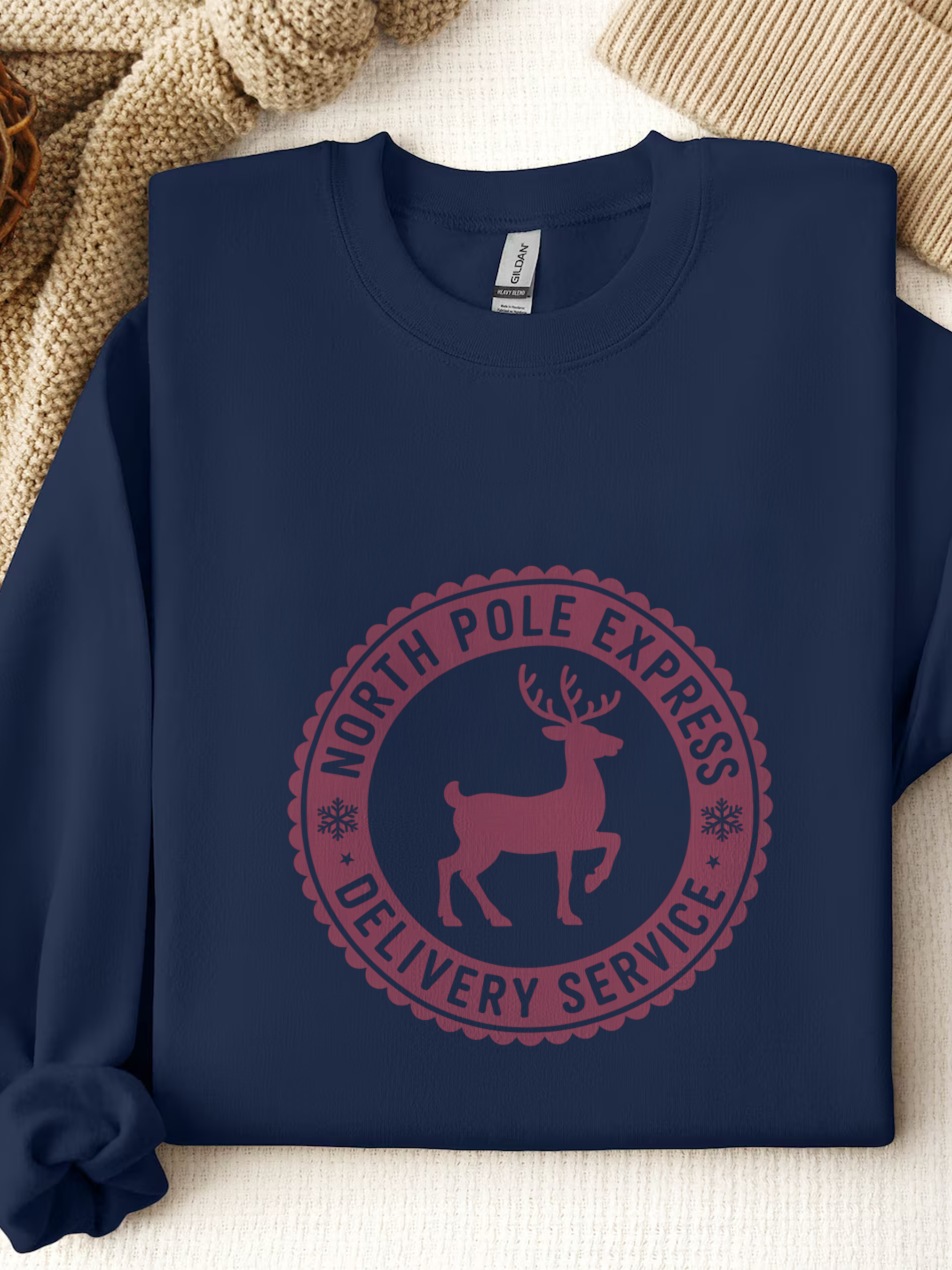 Polar Express Sweatshirt, Deer Christmas Crewneck, Funny Deer Xmas Outfit, Polar Express Gift, All Aboard Polar Express Shirt, Woman Christmas Gift, Holiday Woman Shirt