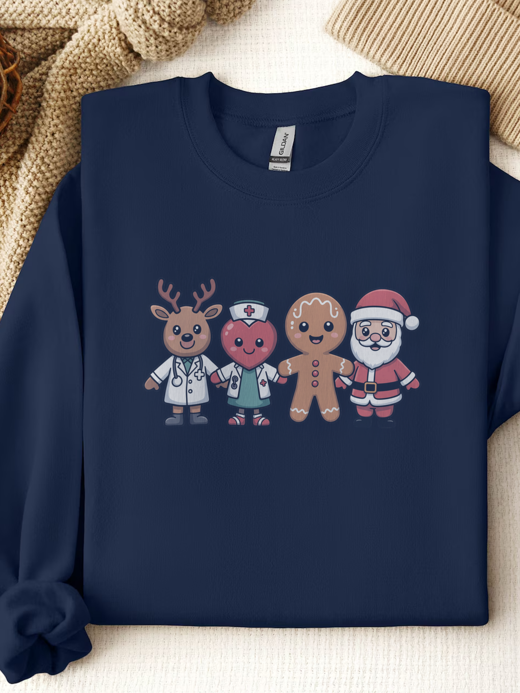 Healthcare Christmas Sweatshirt, Nurse Sweatshirt, Merry Christmas Nurse Crewneck, Festive Doctor Sweater, Doctor Festive Hoodie, Gift for Nurse, Gift for Doctors