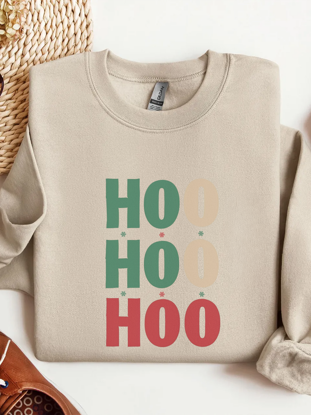 Ho Ho Ho Sweatshirt, Christmas Woman Crewneck, Xmas Sweater, Pink Girly Christmas, Happy Holiday Shirt, Christmas Woman Gift