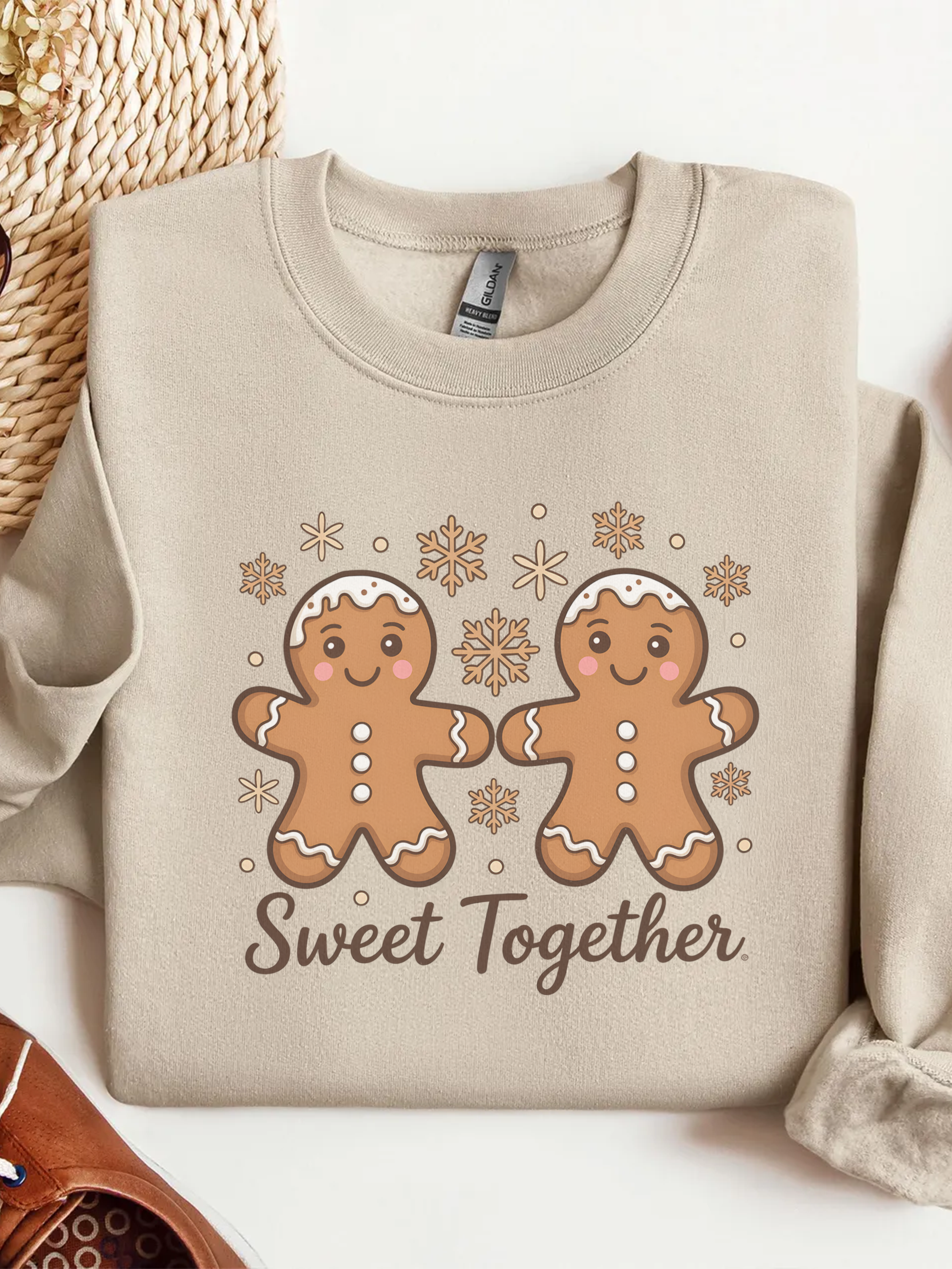 Gingerbread Sweatshirt, Christmas Gingerbread Cookies Crewneck, Holiday Baking, Christmas Cookie Baking, Gingerbread Sweater, Cute Holiday Crewneck