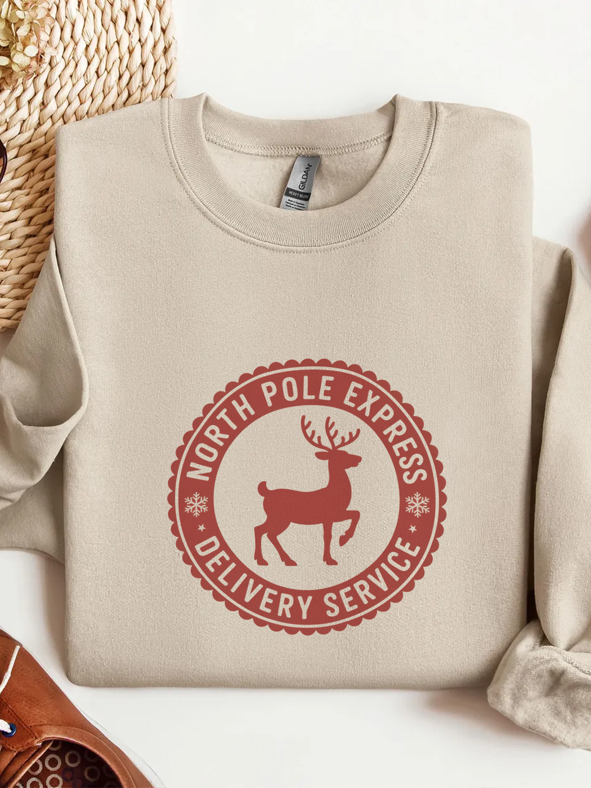 Polar Express Sweatshirt, Deer Christmas Crewneck, Funny Deer Xmas Outfit, Polar Express Gift, All Aboard Polar Express Shirt, Woman Christmas Gift, Holiday Woman Shirt