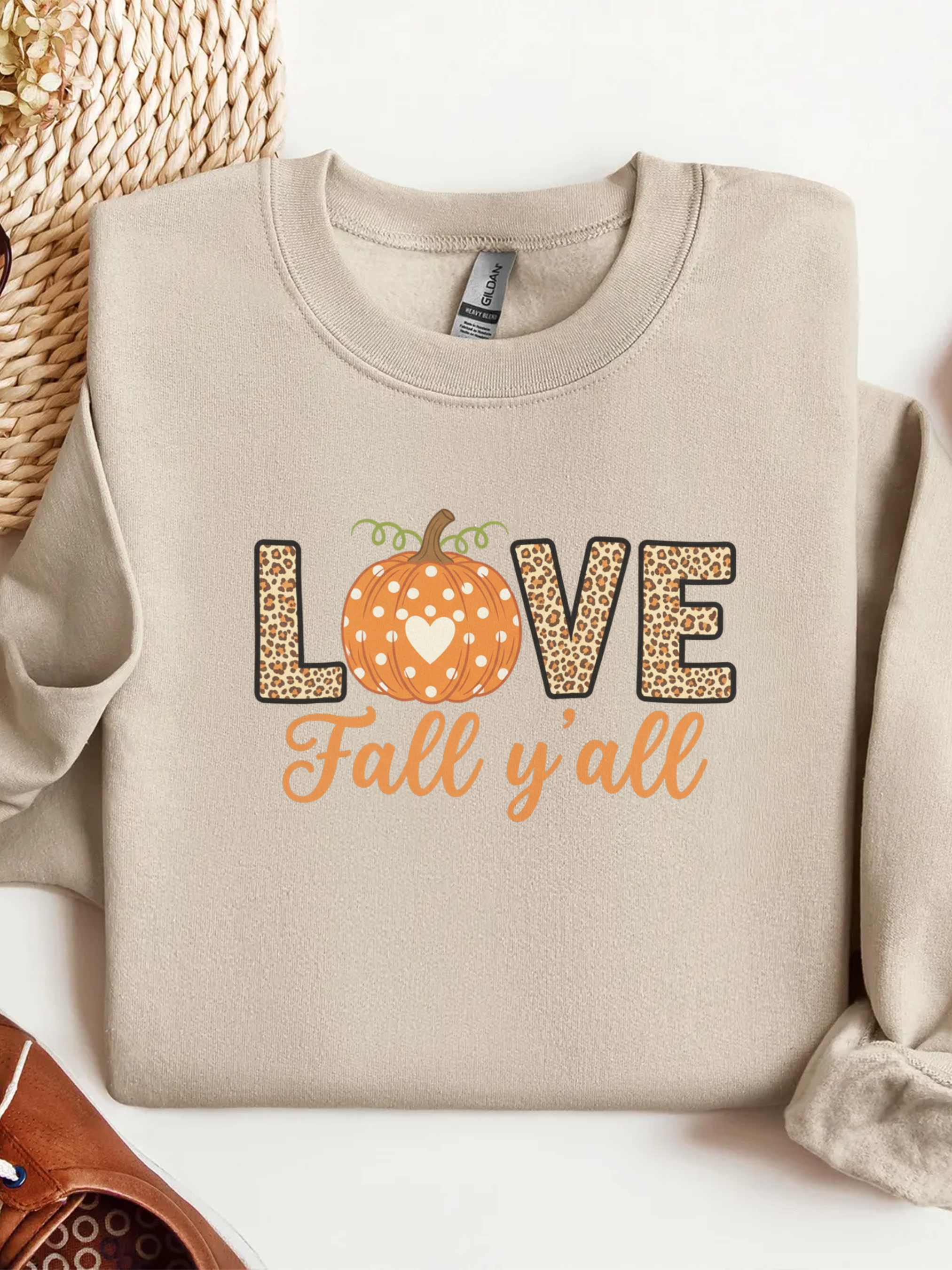 Love Thanksgiving Sweatshirt,Its Fall Yall Crewneck,Fall Sweater for Women, Pumpkin Shirt, Fall Crewneck Womens Thanksgiving Shirt