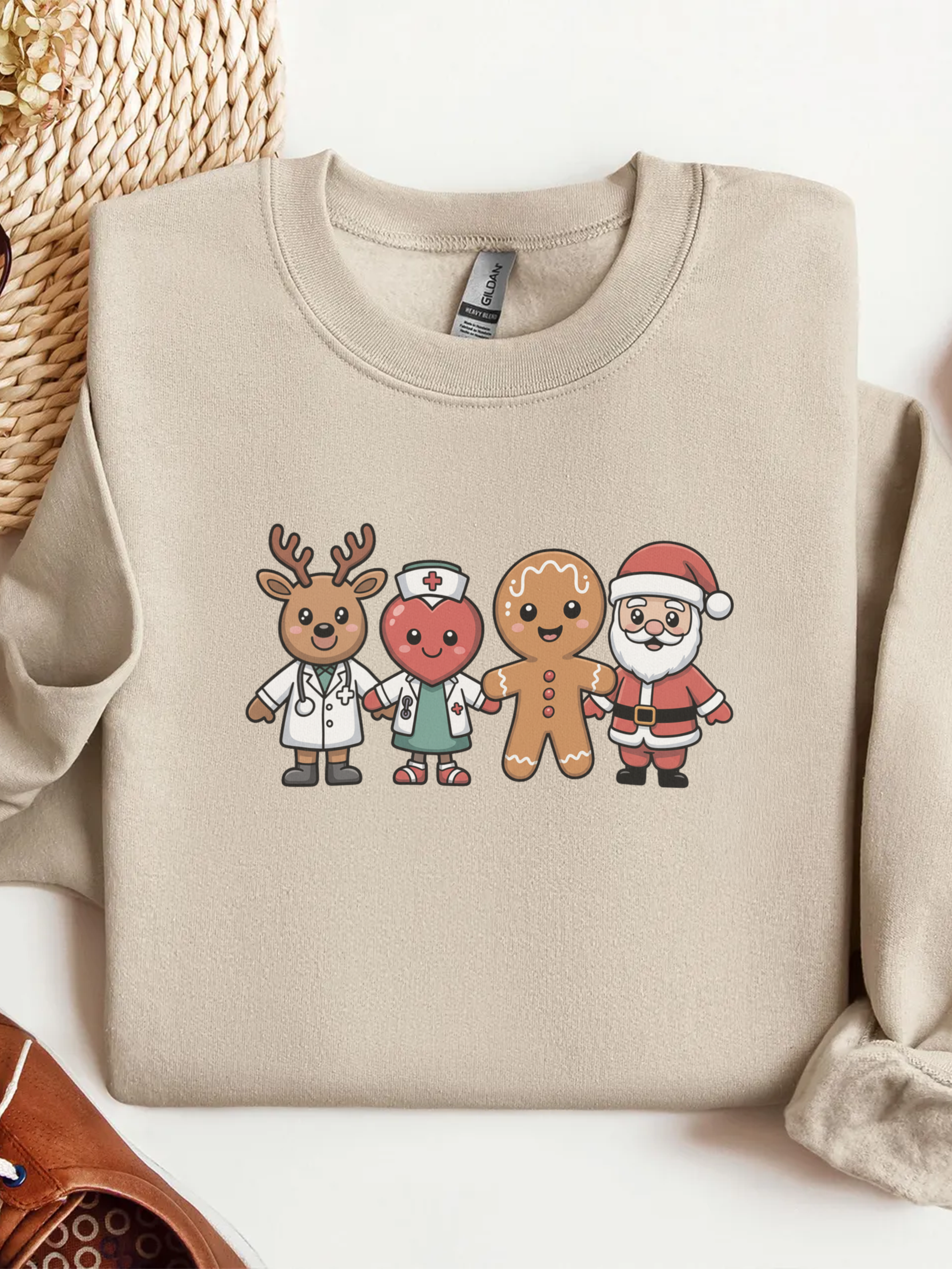 Healthcare Christmas Sweatshirt, Nurse Sweatshirt, Merry Christmas Nurse Crewneck, Festive Doctor Sweater, Doctor Festive Hoodie, Gift for Nurse, Gift for Doctors