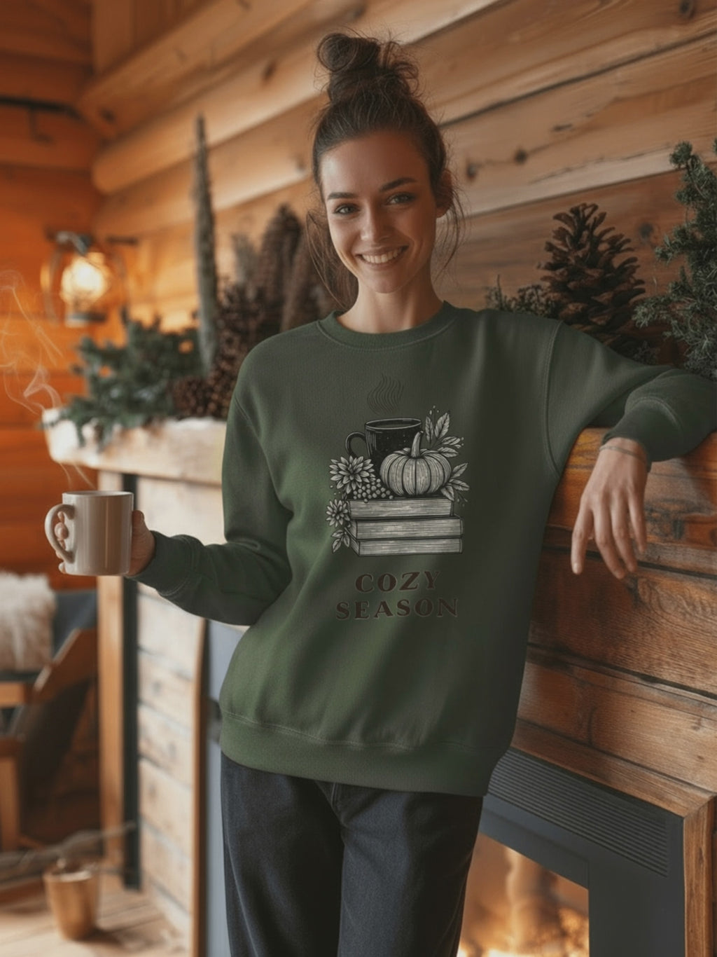 Cozy Season Sweatshirt, Vintage Reading Sweatshirt, Booklover Gift, Reader Gift, Librarian Sweatshirt, Bookworm Pullover, Bookish Crewneck
